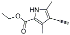 3-ETHYNYL-2,4-DIMETHYL-5-CARBETHOXYPYRROLE 结构式