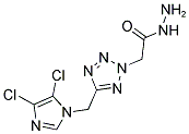 2-(5-[(4,5-DICHLORO-1H-IMIDAZOL-1-YL)METHYL]-2H-1,2,3,4-TETRAAZOL-2-YL)ETHANOHYDRAZIDE 结构式