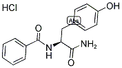 Benzoyl-L-tyrosine amide hydrochloride 结构式
