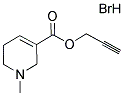 1-METHYL-1,2,5,6-TETRAHYDRO-3-PYRIDINE CARBOXYLIC ACID PROPARGYL ESTER HYDROBROMIDE 结构式