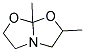 1-AZA-3,5-DIMETHYL-4,6-DIOXABICYCLO(3.3.0)OCTANE 结构式