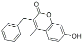 3-Benzyl-7-hydroxy-4-methylcoumarin 结构式