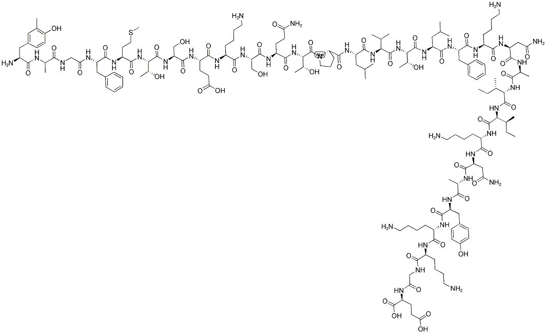 [2-ME-ALA2]BETA-ENDORPHIN, HUMAN 结构式
