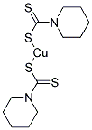 CUPRIC PENTAMETHYLENEDITHIOCARBAMATE 结构式