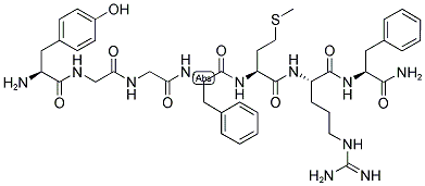 TYR-GLY-GLY-PHE-MET-ARG-PHE-NH2 结构式