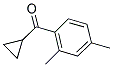 CYCLOPROPYL 2,4-DIMETHYLPHENYL KETONE 结构式