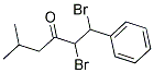 1,2-DIBROMO-5-METHYL-1-PHENYL-3-HEXANONE 结构式