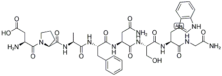 ASP-PRO-ALA-PHE-ASN-SER-TRP-GLY-NH2 结构式