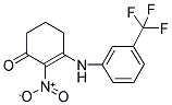 2-NITRO-3-((3-(TRIFLUOROMETHYL)PHENYL)AMINO)CYCLOHEX-2-EN-1-ONE 结构式