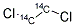 1,2-DICHLOROETHANE, [1,2-14C] 结构式