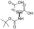 L-ASPARTIC-3-13C ACID, N-T-BOC DERIVATIVE 结构式