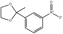 2-甲基-2-(3-硝基苯基)-1,3-二氧戊环 结构式