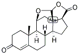 4-ANDROSTEN-18-AL-17BETA-CARBOXYLIC ACID-11BETA-OL-3-ONE-(18-11)-HEMIACETAL-(20->8)-LACTONE 结构式