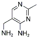 2-甲基-4-氨基-5-氨基甲基嘧啶 结构式