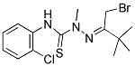 N1-(2-Chlorophenyl)-2-[1-(bromomethyl)-2,2-dimethylpropylidene]-1-methylhydrazine-1-carbothioamide 结构式