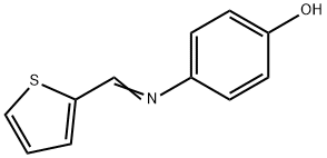 4-([-THIEN-2-YLMETHYLIDENE]AMINO)PHENOL 结构式