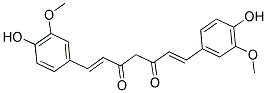 1,7-双(4-羟基-3-甲氧基苯基)-1,6-庚二烯-3,5-二酮 结构式