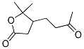 4-HYDROXY-4-METHYL-3-(3-OXOBUTYL)-VALERIC ACID GAMMA-LACTONE 结构式