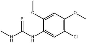 N-(5-CHLORO-2,4-DIMETHOXYPHENYL)-N'-METHYLTHIOUREA 结构式