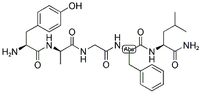 (D-ALA2)-LEU-ENKEPHALIN AMIDE 结构式