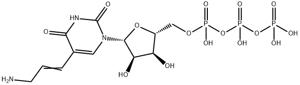 5-(3-氨基烯丙基)尿苷 5'-三磷酸酯 结构式
