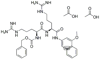 N-ALPHA-CBZ-ARG-ARG 4-METHOXY-BETA-NAPHTHYLAMIDE ACETATE SALT 结构式