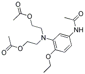 3-(N,N'-BISACETOXYETHYL)AMINO-4-ETHOXYACETANILIDE 结构式