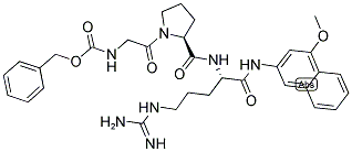 Z-GLY-PRO-ARG-4-METHOXY-2-NAPHTHYLAMINE 结构式