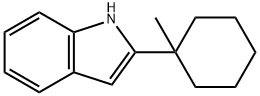 2-(1-METHYL-CYCLOHEXYL)-1H-INDOLE 结构式