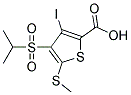 3-IODO-4-(ISOPROPYLSULFONYL)-5-(METHYLTHIO)-THIOPHENE-2-CARBOXYLIC ACID 结构式