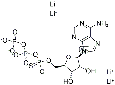 ADENOSINE-5'-O-(1-THIOTRIPHOSPHATE) LITHIUM SALT 结构式