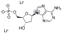 2'-DEOXYADENOSINE-5'-MONOPHOSPHATE, DILITHIUM SALT 结构式