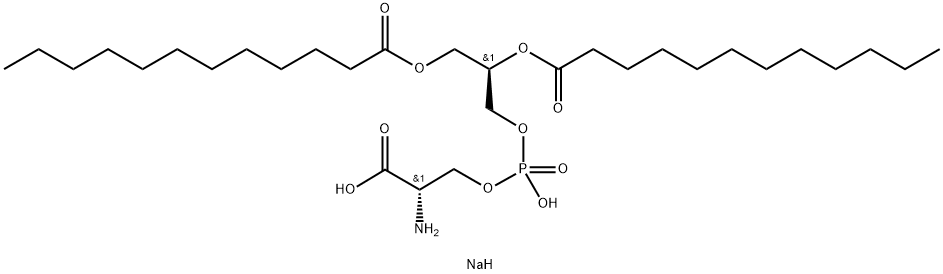 1,2-DILAUROYL-SN-GLYCERO-3-PHOSPHO-L-SERINE (SODIUM SALT);12:0 PS 结构式