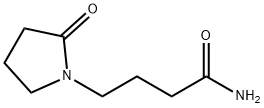 2-OXO-1-PYRROLIDINEBUTYRAMIDE 结构式