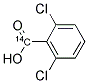 2,6-DICHLOROBENZOIC ACID, [CARBOXYL-14C]- 结构式