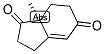 (S)-(+)-2,3,7,7a-Tetrahydro-7a-methyl-1H-indene-1,5(6H)-dione 结构式
