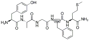 TYR-ALA-GLY-PHE-MET-NH2 结构式