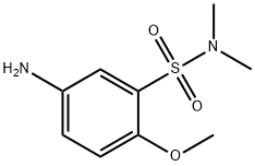 5-氨基-2-甲氧基-N,N-二甲基苯磺酰胺 结构式