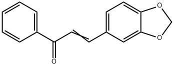 3-(1,3-苯并二氧戊环-5-基)-1-苯基-2-丙烯基-1-酮 结构式
