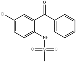 N-(2-BENZOYL-4-CHLOROPHENYL)METHANESULFONAMIDE 结构式