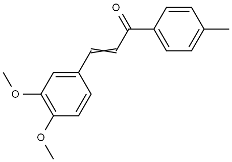3-(3,4-DIMETHOXYPHENYL)-1-(4-METHYLPHENYL)PROP-2-EN-1-ONE 结构式