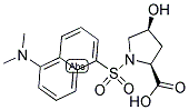 N-DANSYL-TRANS-4-HYDROXY-L-PROLINE, CYCLOHEXYLAMMONIUM SALT 结构式