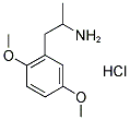 (+/-)-1-(2,5-DIMETHOXYPHENYL)-2-AMINOPROPANE HYDROCHLORIDE 结构式