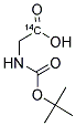N-T-BOC-GLYCINE, [1-14C] 结构式