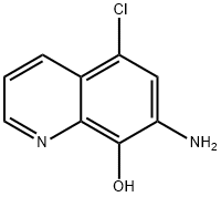7-氨基-5-氯-8-羟基喹啉 结构式