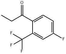 4-氟-2-三氟甲基苯丙酮 结构式