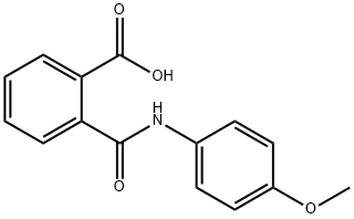 2-(4-甲氧基苯基氨基甲酰基)安息香酸 结构式