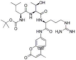 BOC-LEU-THR-ARG-MCA 结构式