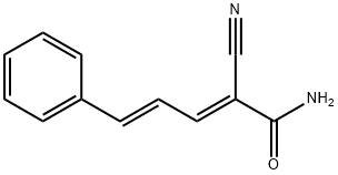 2-CYANO-5-PHENYL-2,4-PENTADIENAMIDE 结构式
