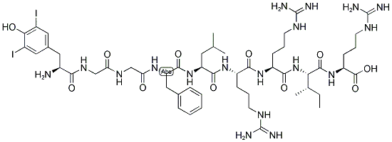 (3,5-DIIODO-TYR1)-DYNORPHIN A (1-9) 结构式
